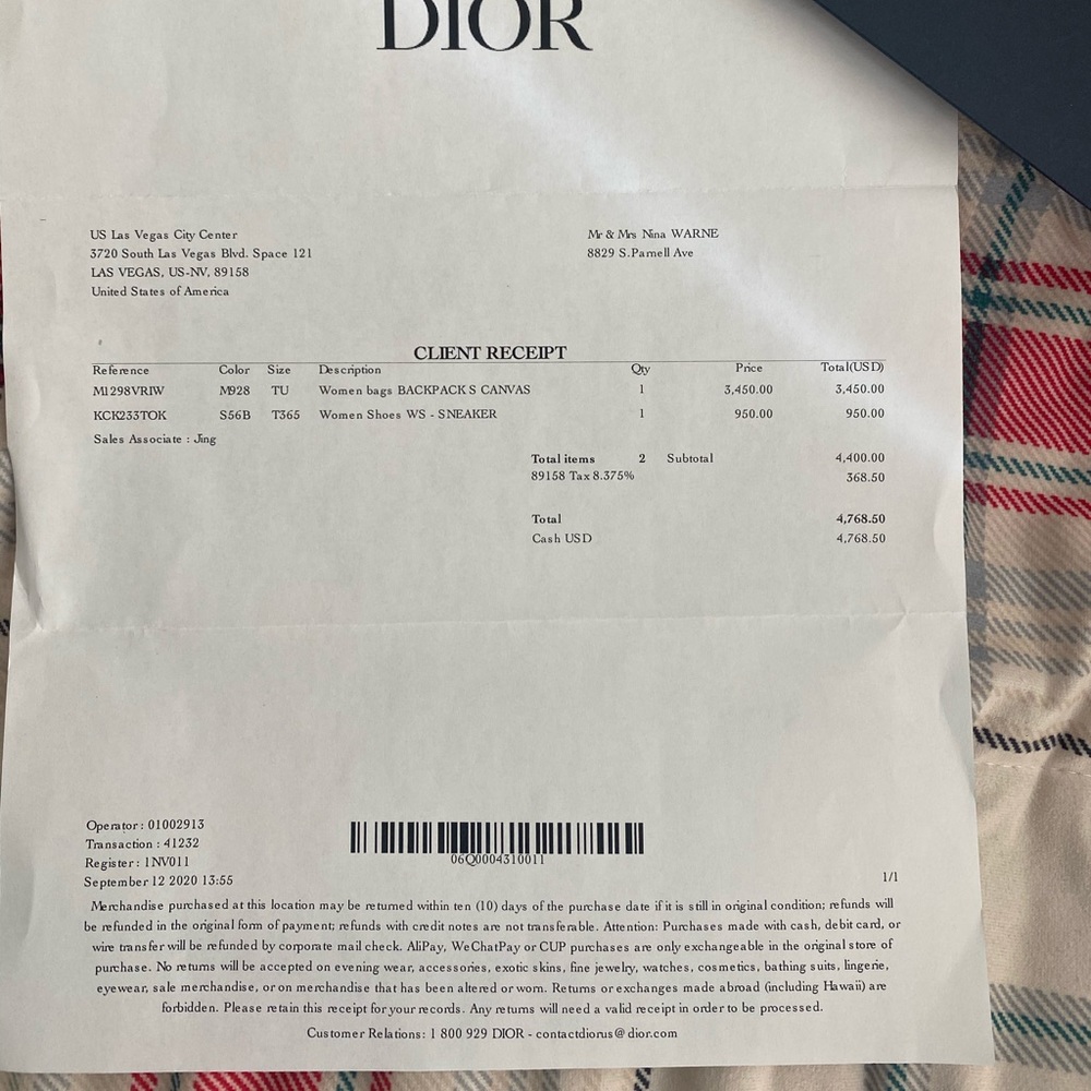 Dior bag